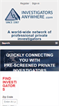 Mobile Screenshot of investigatorsanywhere.com
